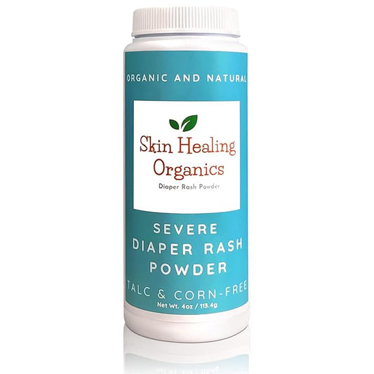 Severe Diaper Rash Treatment Powder - Heal & Cure Very Bad Horrible Diaper Rash Bleeding Blisters Quickly from Diarrhea for Newborn Infant & Adults - Skin Healing Organics