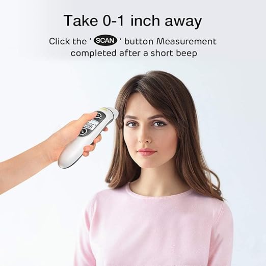 F103 Touchless Forehead Thermometer for Adults and Surface - 2 in 1 Dual Mode Fever Thermometer