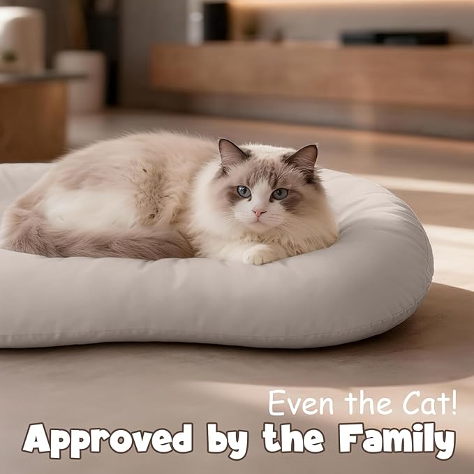 Extra Large Baby Lounger for Newborn & Infant, Pure Cotton Infant Lounger with Thick Support Filling & Removable Envelope Cover, Portable Baby Nest for Supervised Play