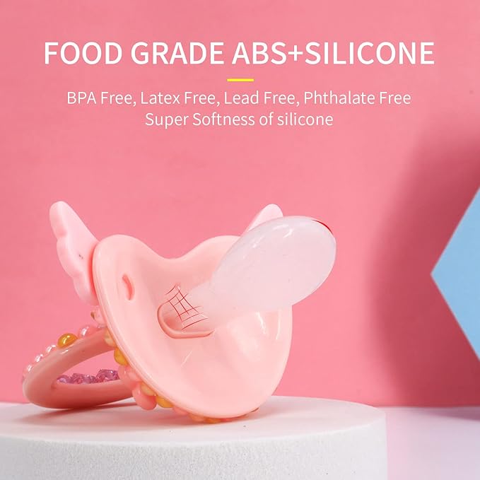Adult Sized Pacifier Candy Cute Baby Pacifiers (Pink Dolphin)