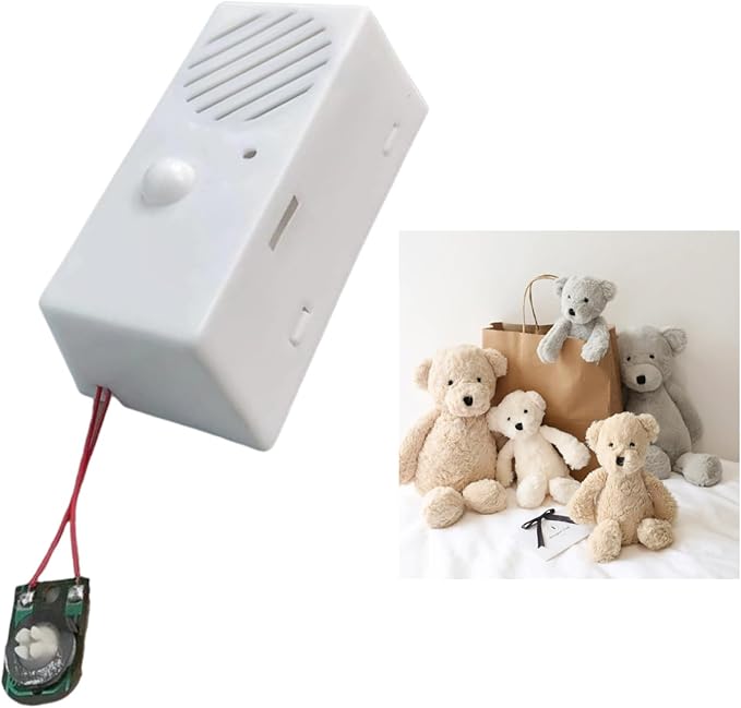 Squeezed Music Box Recordable Voice Module with Control Button Create Unique Voice Messages for Plush Toy