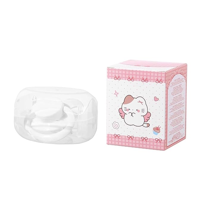 Landofgenie Adult Size Large Shield Pacifiers Butterfly Shaped Cutie Pacifier White
