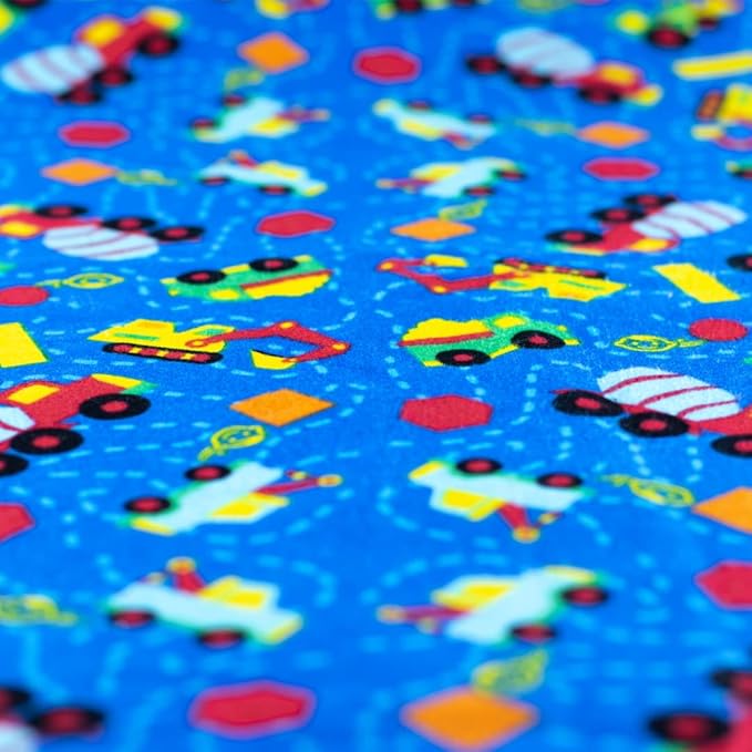 KinderMat 2" Jr. Daydreamer 2" x 19" x 44", 2 inches Thick, 4-Section Rest Mat, Blue/Teal, Great for School, Daycare, Travel, and Home, 100% Made in USA