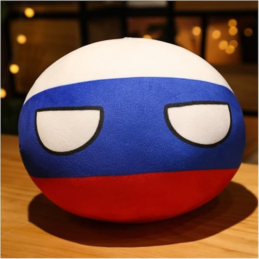 10/30/40cm Country Ball Decorate Polish Ball Plush Country Ball USA France UK Japan Germany Italy Decor (Color : 7, Size : 30CM)