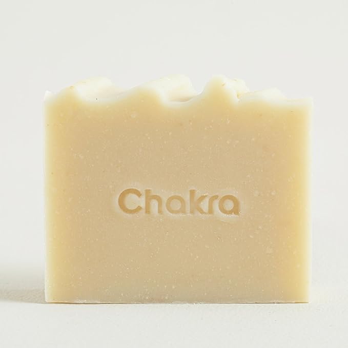 Chakra Rice Oil Stain Removal Bar Soap - Paraben & Additive Free Handmade Soap Bar for Face, Body and Hands, Gentle Cleansing for Daily Skin Care, 4.23 oz