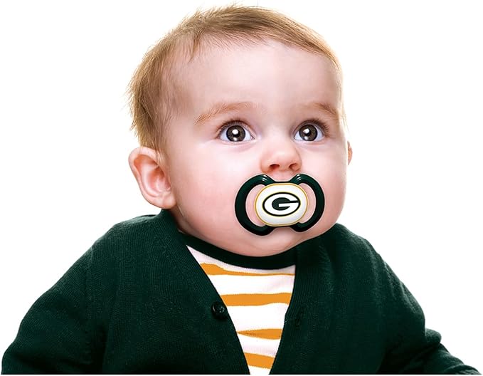 Baby Fanatic Pacifier 2-Pack - NFL Green Bay Packers - Officially Licensed League Gear