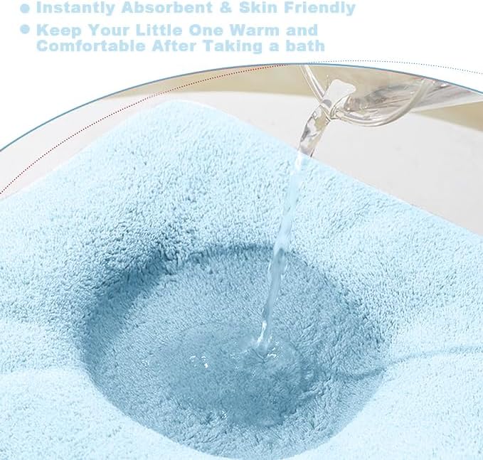 Hooded Baby Towel - Premium Soft Bath Towel for Baby, Newborn,Infant - Ultra Absorbent,Natural Baby Stuff Towel, Soft Coral Velvet Coral Fleece Bath Towel for Boys and Girls(Blue Puppy)