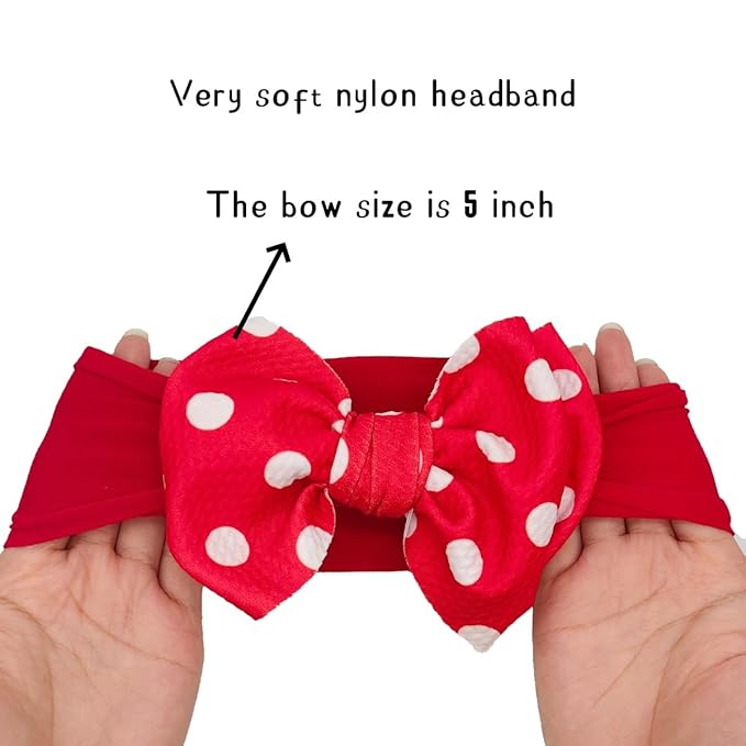 Baby Girl Headbands Nylon Bow Hair Accessories for Newborn Infants Toddlers (Y03, FZ)