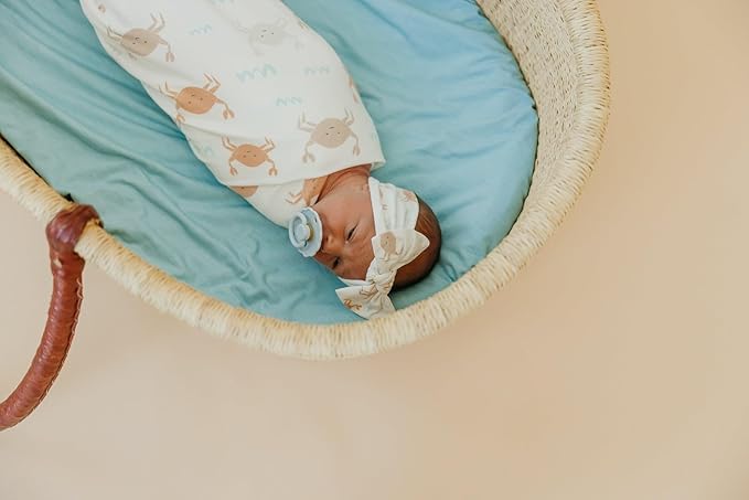Copper Pearl Baby Bows: Stylish Headbands for Baby Girls, Premium Soft and Stretchy Baby Headbands, Perfect for Newborns, Trendy Designs - Tide