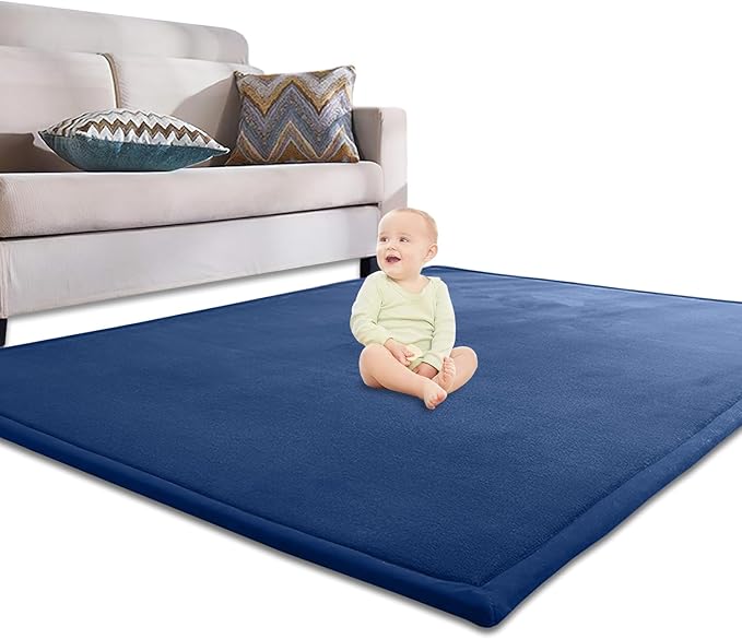 Memory Foam Baby Mats Wider, Thicker, and Flame Retardant – Perfect for Tummy Time, Super Soft and Thick