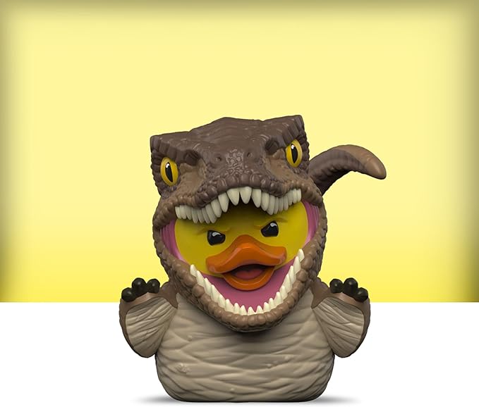 TUBBZ Mini: Jurassic World Rebirth - Velociraptor Cosplaying Rubber Duck Vinyl Figure
