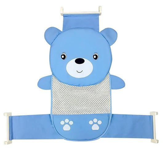 Topwon Baby Bath Seat Non-Slip Newborn Baby Bathtub Support Seat, Adjustable Versatile, Keep Baby Safe, Blue