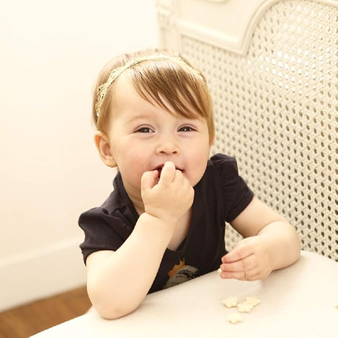 Hapibuy Gold Lace Flower Rhinestone Design Headpiece For Lovely Baby Princess Girls Hand Sewing Beads Hair Accessories Toddlers Headwrap for baby Girl