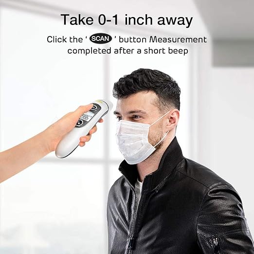 F103 Touchless Forehead Thermometer for Adults and Surface - 2 in 1 Dual Mode Fever Thermometer