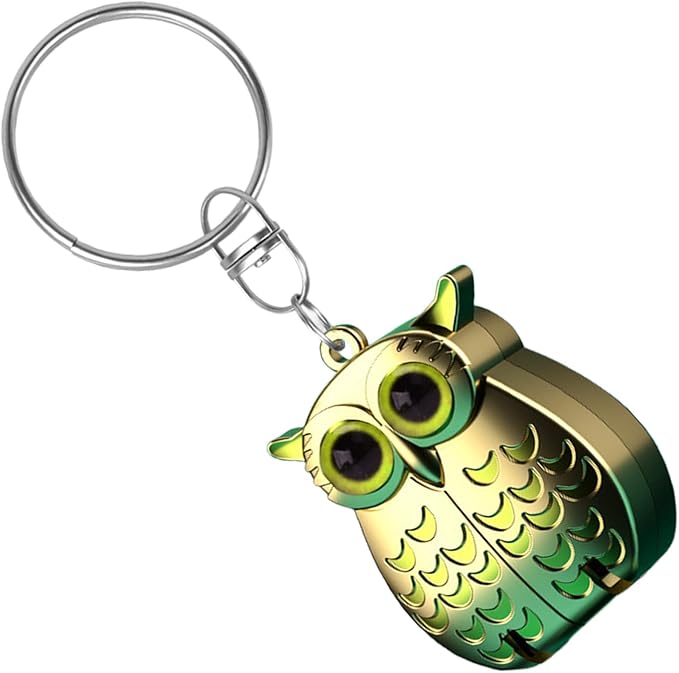 Portable Owl Keychains Nail Clippers, 2025 New 2-in-1 Foldable Owl Nail Clippe with File, German Professional Stainless Steel Small