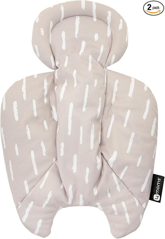 4moms RockaRoo and MamaRoo Infant Insert, Machine Washable, Soft, Plush Fabric, Reversible Design, Sand