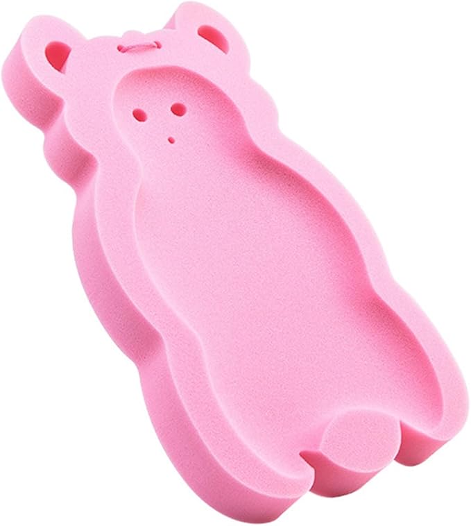 Baby Bath Cushion Infant Bath Sponge Bath Mat Removable Newborn Skid Proof Sponge Mat Soft Thicken Baby Bathtub Sponge Cushion for Newborn Baby Infant ()