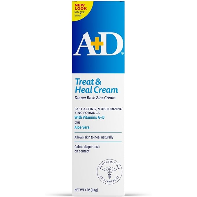 A+D Diaper Rash Cream, Zinc Oxide Cream, 4 oz (113 g) by A&D