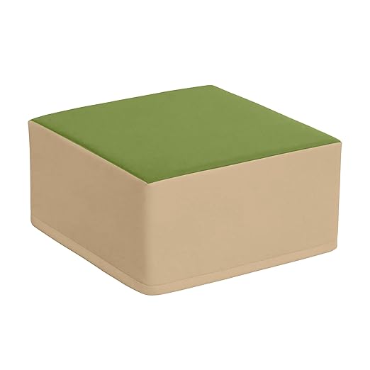 ECR4Kids SoftZone Pedestal Play Block Corner Climber, Beginner Playset, Earthtone
