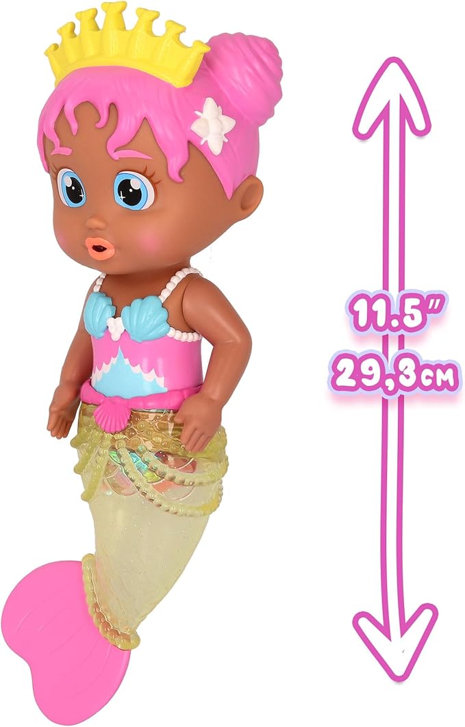 Bloopies Mermaids Shimmer Tail Julia - Water Toy with Shimmer Mermaid Tail, for Girls and Kids 18M and up