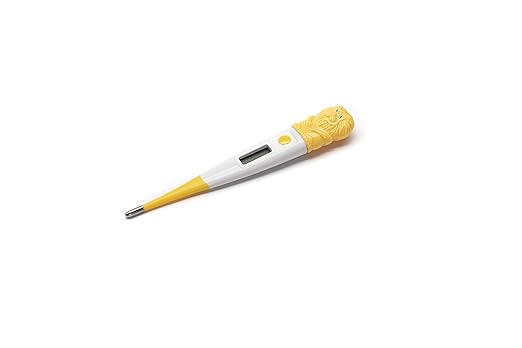 Clinical Guard Digital Oral Thermometer for Adults and Kids, Pediatric Fever Rectal Thermometer for Children, Lion Themed