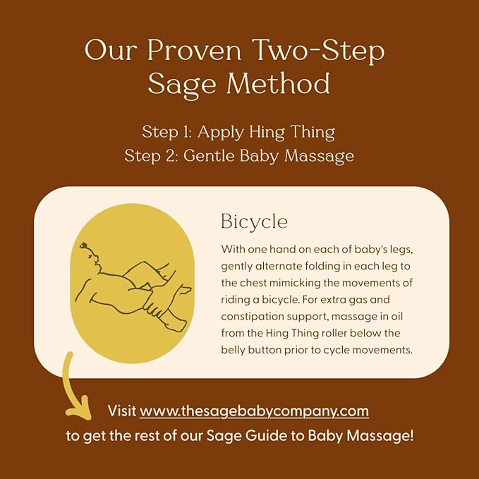 Hing Thing | Natural Belly Comfort Roll On Oil | Infant Gas Relief | Baby Gas Relief Rub for Belly Massages Made with All Natural Ingredients | Mess Free Oil On Roll