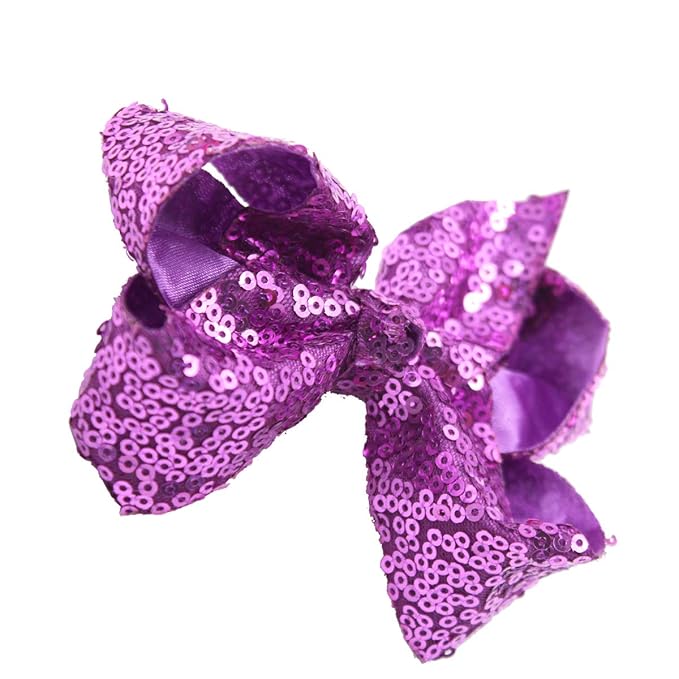 CÉLLOT Party Festival Baby Girls Sparkling Bows Clips 30PCS Glitter Sequins 4" Hair Bows Alligator Hair Clips for Girls Baby Children Toddlers
