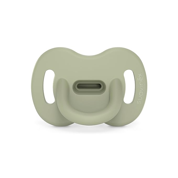 Color Essence SX PRO Silicone Baby Pacifier 1Pk, Made with 100% Soft Silicone, Baby Essentials Perfect for Breastfeeding Babies, Designed in Spain, 0-6 Mths, Jungle Green