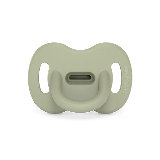 Color Essence SX PRO Silicone Baby Pacifier 1Pk, Made with 100% Soft Silicone, Baby Essentials Perfect for Breastfeeding Babies, Designed in Spain, 0-6 Mths, Jungle Green