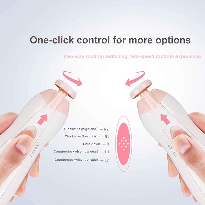Baby Nail Trimmer, Baby Nail Clippers 8 in 1 Baby | Safe Electric Baby Nail Trimmer, Baby Nail File Kit, Trim Polish Grooming Kit for Newborn Infant or Moms Toenails Fingernails Care - LED Light