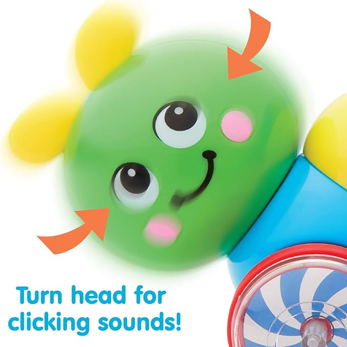 Kidoozie Press N Go Inchworm - Developmental Toy for Toddlers and Preschool Age Children