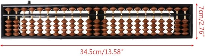 Portable Chinese 23 Digits Column Abacus Soroban Calculating Counting Model