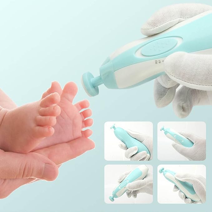 Baby Nail Clippers Baby Nail File Kit Additional Replacement Heads Newborn Toddler Toes and Fingernails Trim and Polis