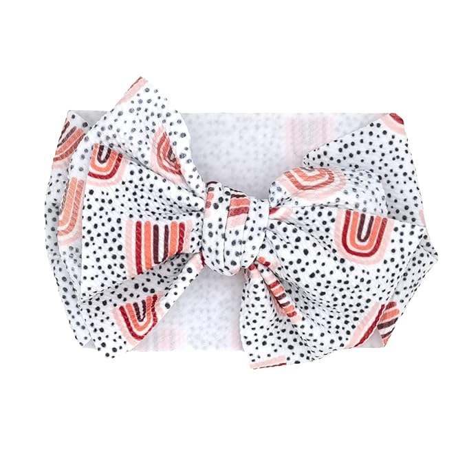Baby Headbands for Girls Hair Bows Turban Knotted Donut Headwraps for Newborn Infant Toddlers Kids (PR10-8PCS)