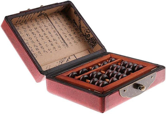 Chinese Wooden Bead Arithmetic Abacus, Classic Ancient Calculator, Counting Collection Gift for Children & Adults