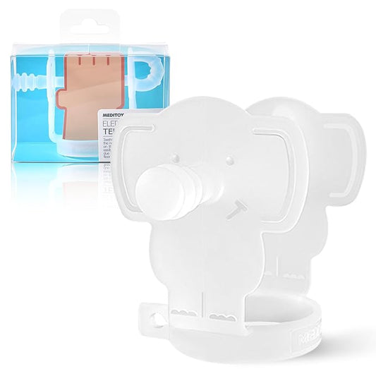 Premium Baby Hand Teether – Soft & Hygienic Soothing Aid for Teething Discomfort in Babies 3-12 Months, BPA-Free LSR Silicone, Adjustable Wristband, Easy to Clean, Made in Korea