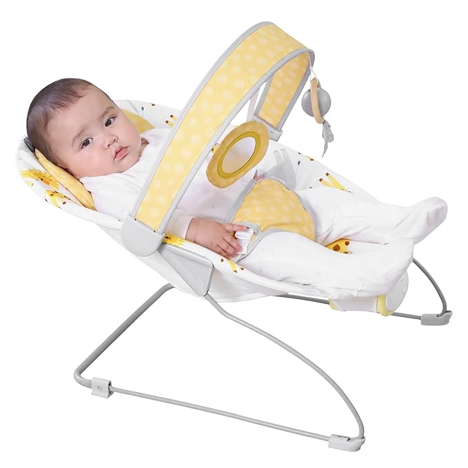 Baby Bouncer, Infants Bouncy Seat with Music and Vibrations,Baby Rocker for Newborns Indoor Outdoor Use 0-6 Months Up to 20 lbs