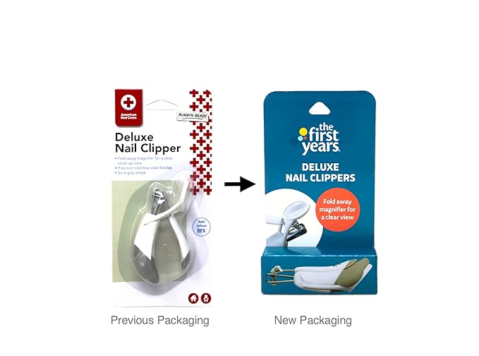 The First Years, Deluxe Baby Nail Clipper with Magnifier, 1 Pack