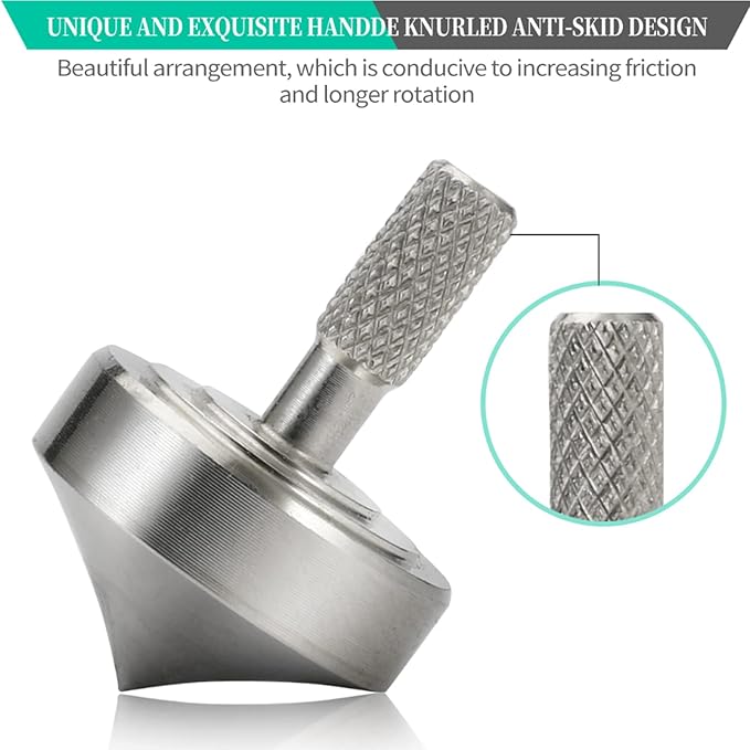 Stainless Steel Spinning Top, Precision Mini Desktop Gyroscope, Kill Time Reduce Stress ADHD Toys, Perfect Balance Gyro (3PCS Style 2+3+4)