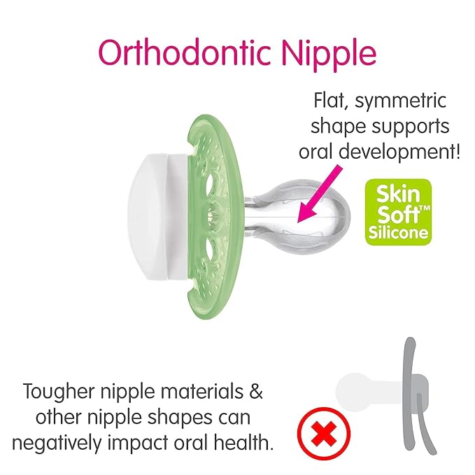 MAM Original Baby Pacifier, Nipple Shape Helps Promote Healthy Oral Development, Camo Girl, 16+ (Pack of 2)