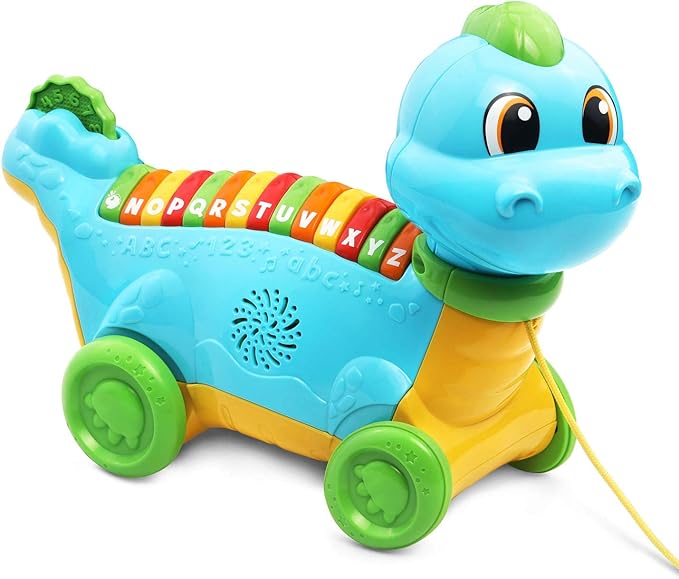 LeapFrog Lettersaurus Alphabet Pull Toy, Teal