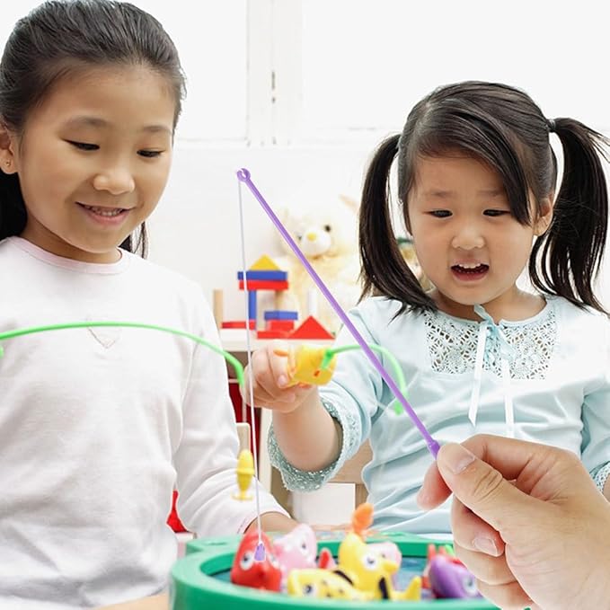 Ipetboom 30pcs Magnetic Fishing Poles: Christmas Bathtub Game Toy with Magnet - Bathtime Pool Activity Rods for Kindergarten Preschool Girl Boy Birthday Party Toys Accessory