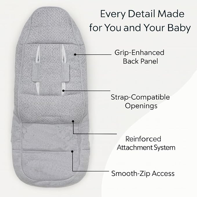Stroller Footmuff Bunting Bag for Winter – Universal Stroller Cover for Cold Weather, Compatible with UPPAbaby Vista V2 / V3 / Vista/Cruz/Cruz V2 / RumbleSeat/Ridge/Minu – Storage Bag Included