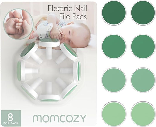 Momcozy Baby Nail Trimmer Replacement Pads, Electric Nail Trimmer Grinding Pads for Momcozy Electric Nail Trimmer Use Only, 8 Counts Replacement Pads