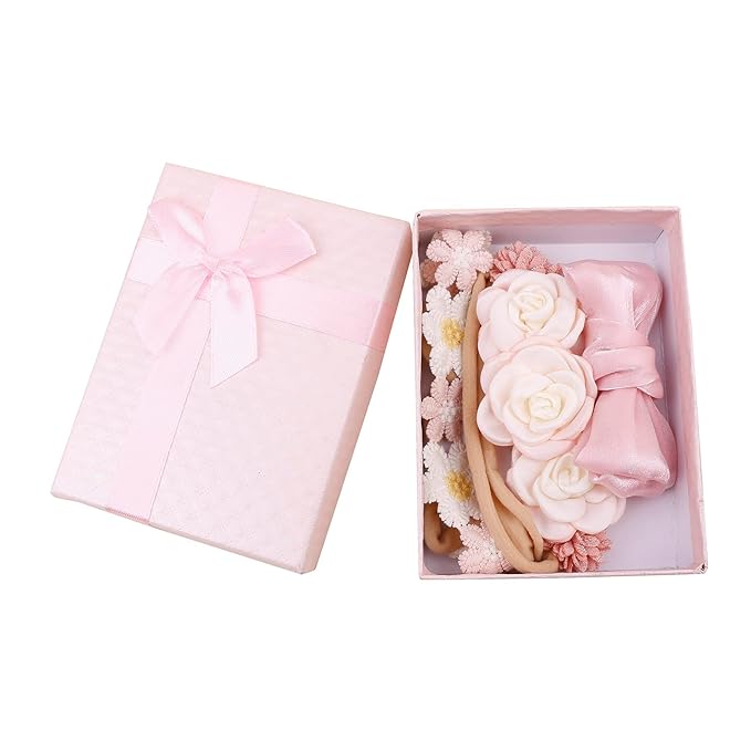 New Model Baby Girl Nylon Headbands Nylon Flower Elastic Hairbands 3pcs Hair Accessories Gift for Newborn Infant Toddlers (BF-Z56)