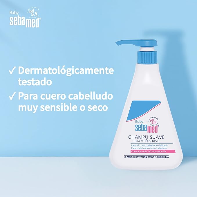 SEBAMED Baby Soft Shampoo for Thin and Delicate Skin, Children's Hair, Extra Soft Cleaning, Extremely Sensitive Leather, Multicoloured, Fresh, 500 Milliliter