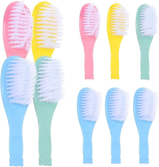SAFIGLE Baby Hair Brush Set：Soft Bristles Baby Brush and Comb Kit for Newborns Toddlers Boys Girls - Gentle Grooming Essentials Ideal for Cradle Cap, Perfect Infant Registry Gift（4 Colors）