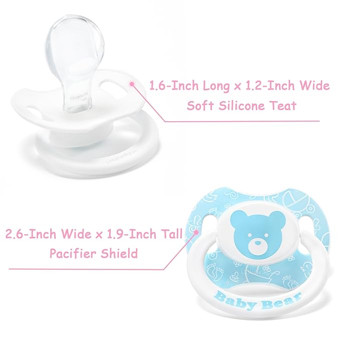 LittleForBig Bigshield Generation-II Adult Sized Printed Pacifier Bear Pattern