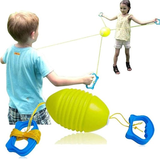 BOHS Pull Shuttle Ball Game - Keep Fitness in Fun - for 2 Players Indoor and Outdoor Sports Toys