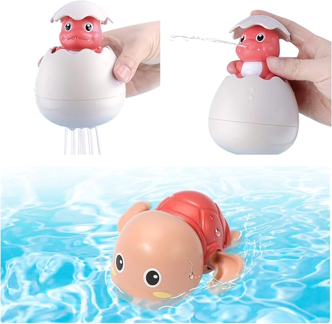 33 PCS Bath Toys for Toddlers and Babies, Bathtub Toy Set with Shower, Rubber Ducks, Floating Toys